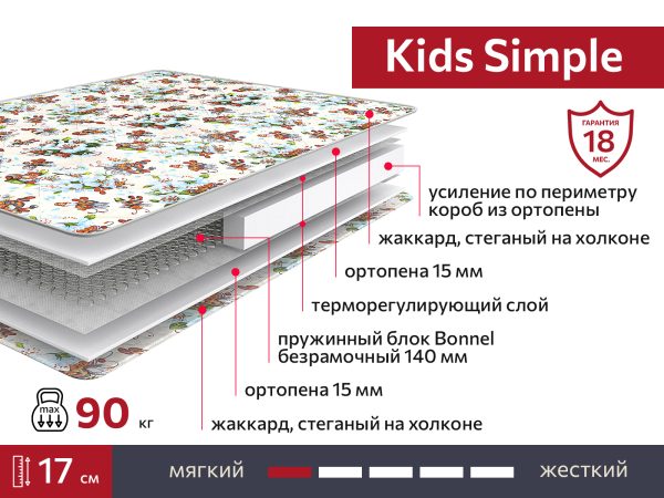Матрас Kids Simple 900х1900 — изображение 2