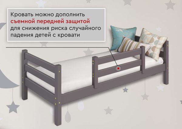 Вариант 1 Кровать "Соня" Лаванда — изображение 3
