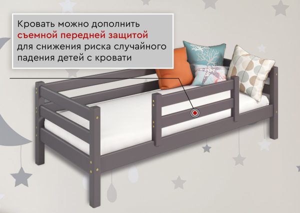 Вариант 7 Угловая кровать "Соня" с прямой лестницей Лаванда — изображение 5