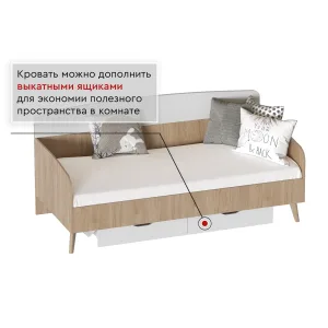 Выкатной ящик 78 см к кровати 