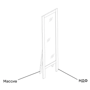 Зеркало напольное 