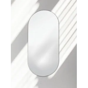 Зеркало навесное Z-16 110х50 см без рамки Серебристый -